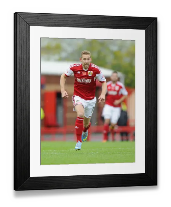 Framed Print : Scott Wagstaff in Action: Bristol City vs Dagenham and Redbridge, FA Cup First Round