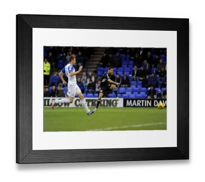 Framed Print : Bristol City's Sam Baldock Scores Thrilling Goal Against Tranmere in Sky Bet League One Framed Print : Bristol City's Sam Baldock Scores Thrilling Goal Against Tranmere in Sky Bet League One