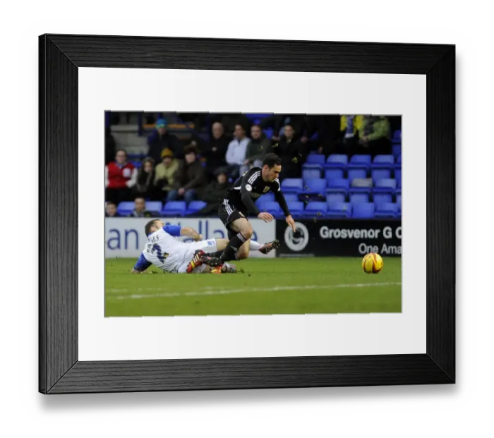 Framed Print : Greg Cunningham vs Danny Holmes: Intense Battle in Tranmere v Bristol City Football Match, Sky Bet League One, 16th November 2013 Framed Print : Greg Cunningham vs Danny Holmes: Intense Battle in Tranmere v Bristol City Football Match, Sky Bet League One, 16th November 2013