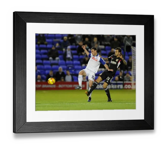 Framed Print : Marlon Pack vs Jason Koumas: Intense Battle at Prenton Park, Tranmere v Bristol City, Sky Bet League One