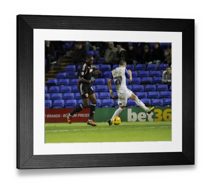 Framed Print : Jay Emmanuel-Thomas of Bristol City Passes the Ball Past Jim McNulty of Tranmere Rovers during Tranmere v Bristol City, Sky Bet League One Match at Prenton Park Framed Print : Jay Emmanuel-Thomas of Bristol City Passes the Ball Past Jim McNulty of Tranmere Rovers during Tranmere v Bristol City, Sky Bet League One Match at Prenton Park