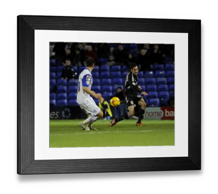 Framed Print : Bristol City's Greg Cunningham Sends a Cross into the Box during Tranmere vs. Bristol City Football Match, Sky Bet League One, November 16, 2013 Framed Print : Bristol City's Greg Cunningham Sends a Cross into the Box during Tranmere vs. Bristol City Football Match, Sky Bet League One, November 16, 2013