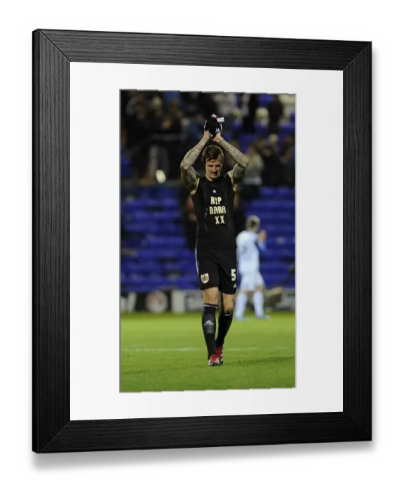 Framed Print : Aden Flint Honors Nana in Emotional Tribute: Tranmere v Bristol City, 16th November 2013 Framed Print : Aden Flint Honors Nana in Emotional Tribute: Tranmere v Bristol City, 16th November 2013