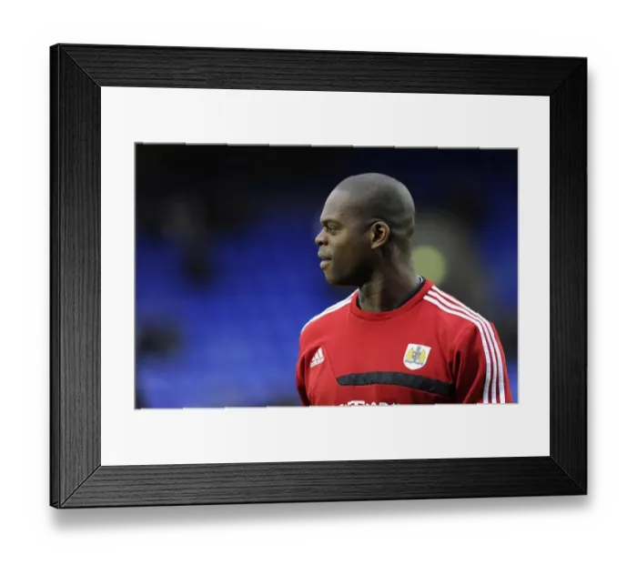 Framed Print : Marlon Harewood in Action: Tranmere vs. Bristol City, League One, 2013