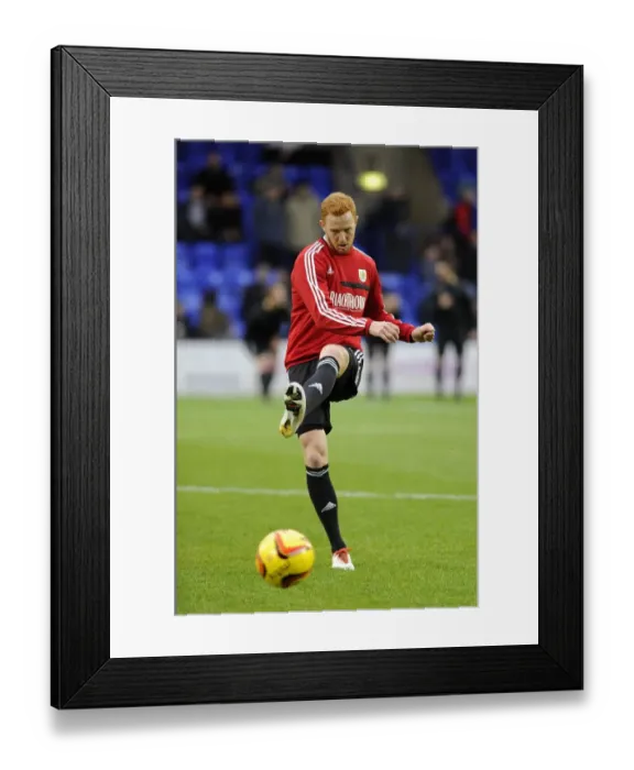 Framed Print : Ryan Taylor in Action: Bristol City vs. Tranmere, Sky Bet League One, 2013