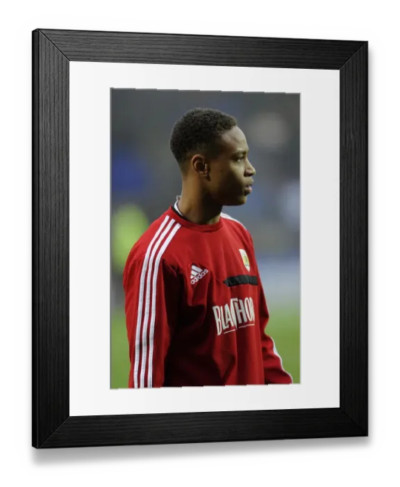 Framed Print : Bobby Reid in Action: Tranmere vs. Bristol City, Sky Bet League One, 16th November 2013