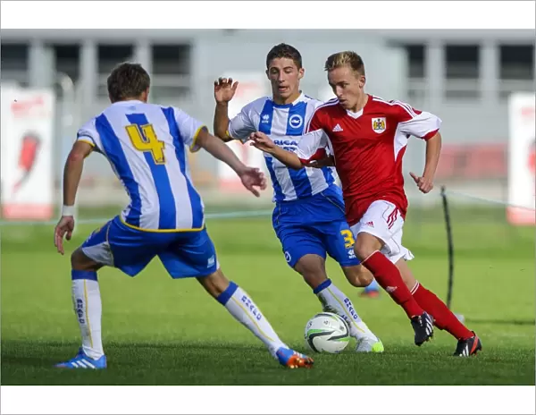 Bristol City U18 vs Brighton & Hove Albion U18: Harvey Moss in Action, SGS Wise Campus, October 5, 2013