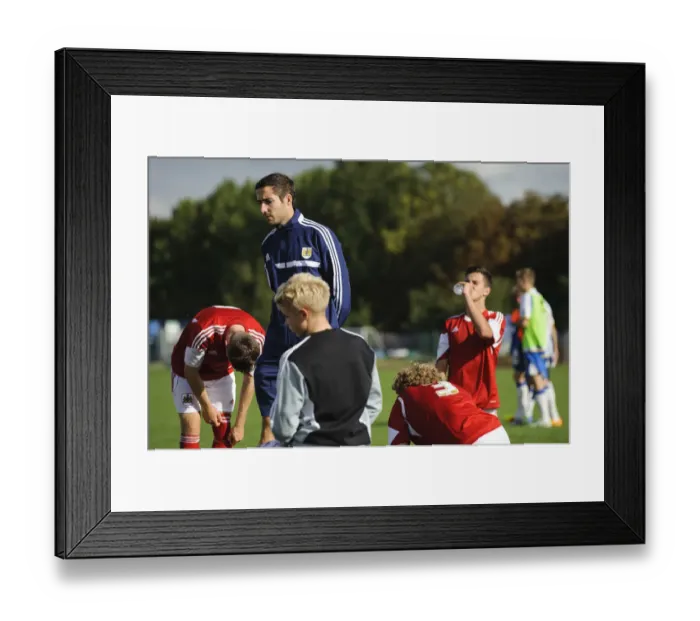 Framed Print : Bristol City U18s Suffer 2-1 Defeat Against Brighton & Hove Albion U18s - Post-Match Stretch Framed Print : Bristol City U18s Suffer 2-1 Defeat Against Brighton & Hove Albion U18s - Post-Match Stretch