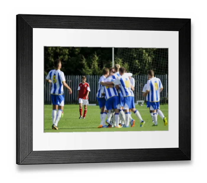 Framed Print : Bristol City U18's Disappointment as Brighton Scores Second Goal Framed Print : Bristol City U18's Disappointment as Brighton Scores Second Goal