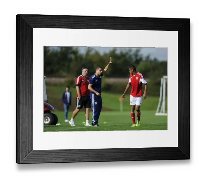 Framed Print : Bristol City U18 Manager Carlos Anton During Match vs Brighton & Hove Albion U18 - October 5, 2013 Framed Print : Bristol City U18 Manager Carlos Anton During Match vs Brighton & Hove Albion U18 - October 5, 2013