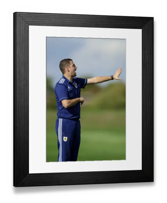 Framed Print : Carlos Anton Leads the Way: Bristol City U18s vs Brighton & Hove Albion U18s