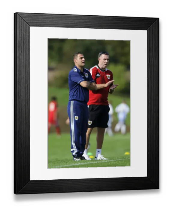 Framed Print : Rivalry on the Pitch: U18 Professional Development League Clash between Bristol City and Brighton at SGS Wise Campus - October 5, 2013 Framed Print : Rivalry on the Pitch: U18 Professional Development League Clash between Bristol City and Brighton at SGS Wise Campus - October 5, 2013