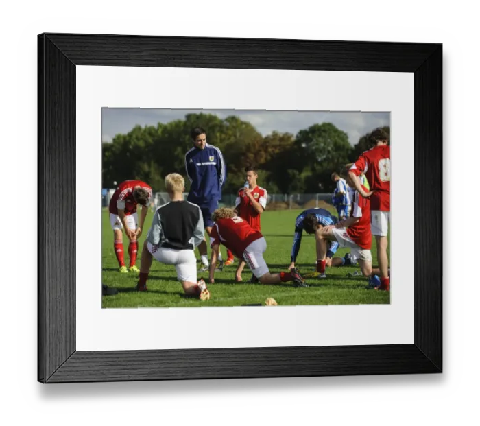 Framed Print : Bristol City U18s Consoling Each Other After 2-1 Defeat Framed Print : Bristol City U18s Consoling Each Other After 2-1 Defeat