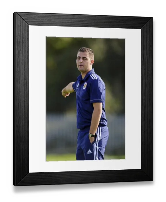 Framed Print : Bristol City U18s vs Brighton & Hove Albion U18s: Carlos Anton in Action