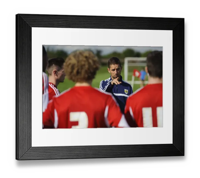 Framed Print : Bristol City U18 Coach Alex Russell Rallies Team at Half-Time Against Brighton & Hove Albion U18 Framed Print : Bristol City U18 Coach Alex Russell Rallies Team at Half-Time Against Brighton & Hove Albion U18