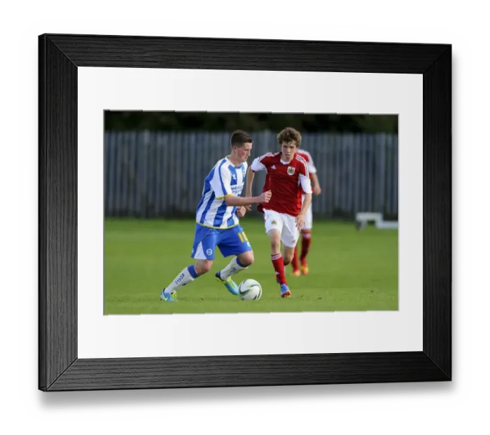 Framed Print : Intense Rivalry: Tom Fry vs Charlie Harris Clash - U18 Football Showdown Framed Print : Intense Rivalry: Tom Fry vs Charlie Harris Clash - U18 Football Showdown