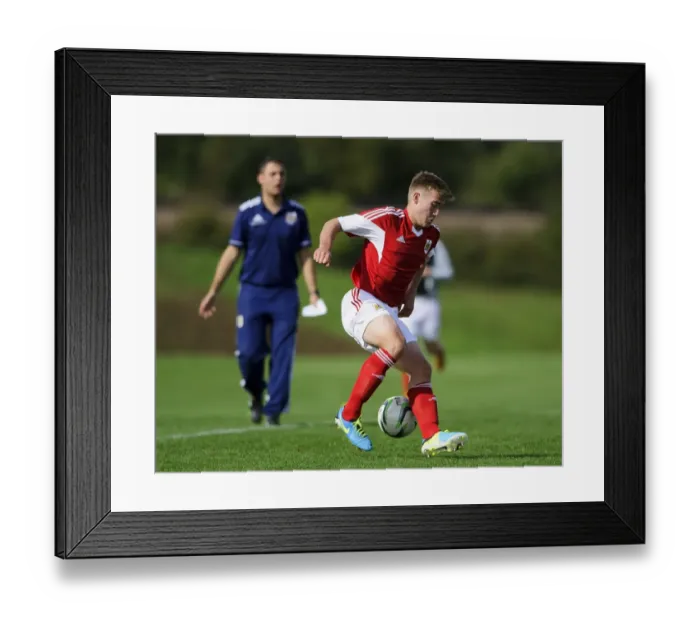 Framed Print : Action-Packed U18 Football: Withey Tackles Forward in Bristol City vs Brighton Match Framed Print : Action-Packed U18 Football: Withey Tackles Forward in Bristol City vs Brighton Match