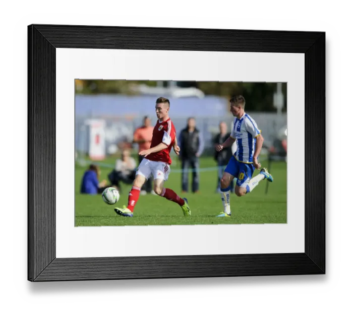 Framed Print : Jamie Horgan in Action: Bristol City U18 vs Brighton & Hove Albion U18, October 5, 2013 - Football Match Framed Print : Jamie Horgan in Action: Bristol City U18 vs Brighton & Hove Albion U18, October 5, 2013 - Football Match