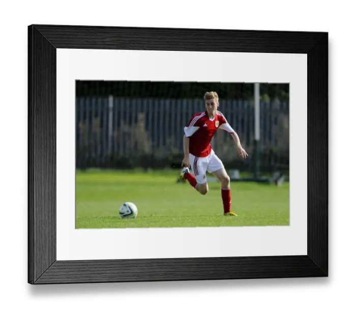 Framed Print : Rising Star: Harry Paice of Bristol City U18 in Action against Brighton & Hove Albion U18, October 5, 2013