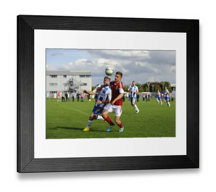 Framed Print : Clash at SGS Wise Campus: Bevan vs Collar in Bristol City U18 vs Brighton U18 Football Match Framed Print : Clash at SGS Wise Campus: Bevan vs Collar in Bristol City U18 vs Brighton U18 Football Match