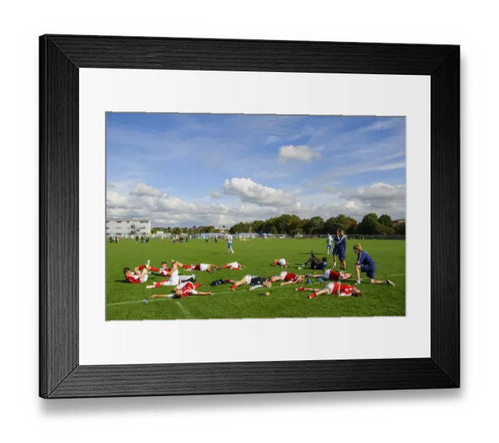 Framed Print : Bristol City U18s Show Sportsmanship After 2-1 Defeat