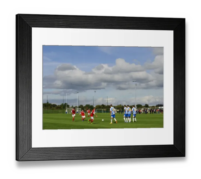 Framed Print : Bristol City U18's Tom Fry Scores Free Kick Against Brighton & Hove Albion U18's - 05 / 10 / 2013 Framed Print : Bristol City U18's Tom Fry Scores Free Kick Against Brighton & Hove Albion U18's - 05 / 10 / 2013