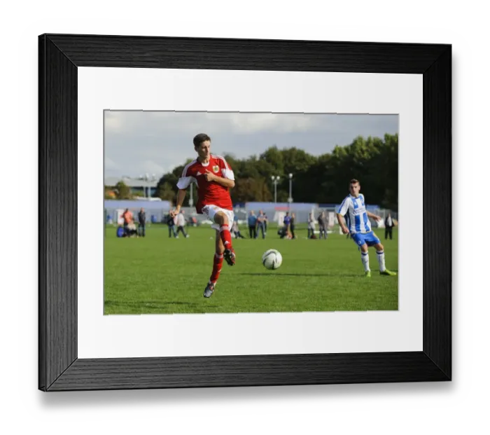 Framed Print : Bristol City U18's Ben Last Battles for Possession Against Brighton & Hove Albion Framed Print : Bristol City U18's Ben Last Battles for Possession Against Brighton & Hove Albion