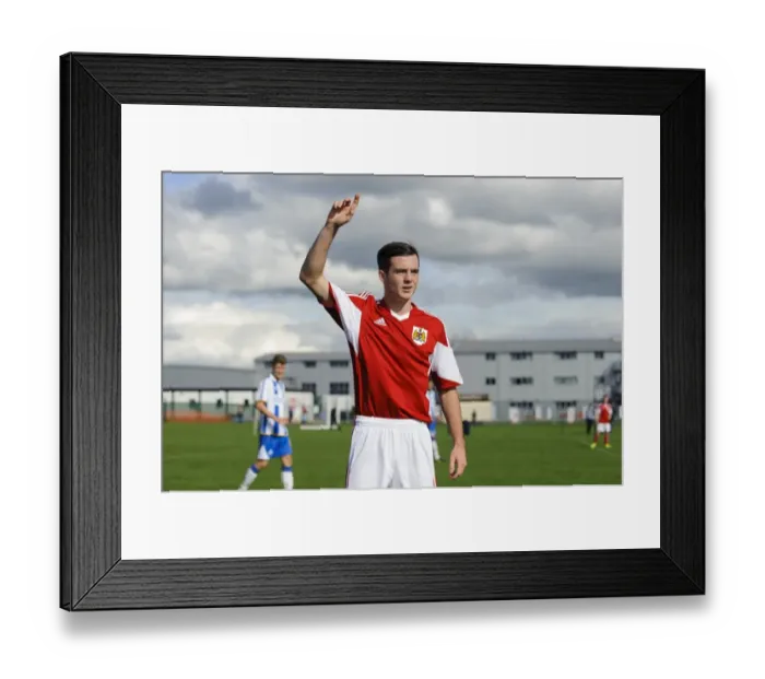 Framed Print : Focused George Kellow of Bristol City U18 During Match Against Brighton & Hove Albion U18 at SGS Wise Campus - October 5, 2013 Framed Print : Focused George Kellow of Bristol City U18 During Match Against Brighton & Hove Albion U18 at SGS Wise Campus - October 5, 2013