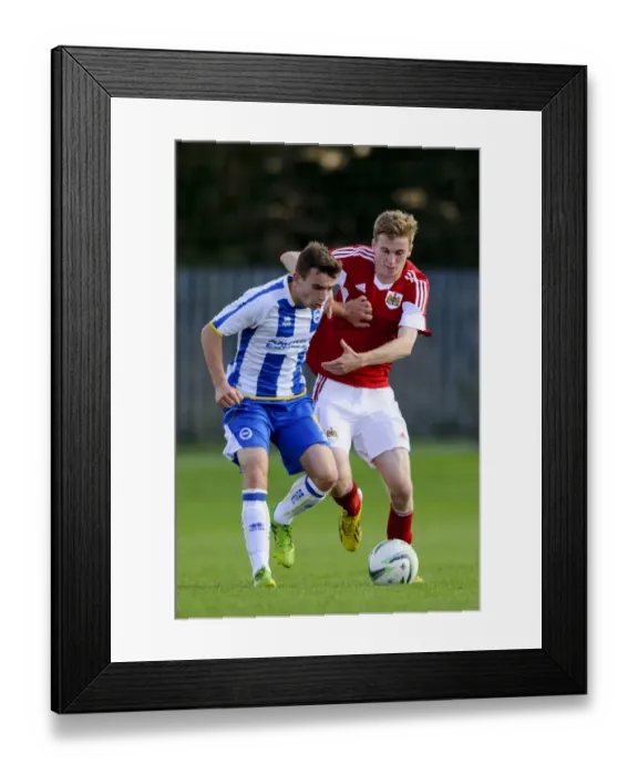 Framed Print : Intense Rivalry: Harry Paice vs Des Hutchinson - Bristol City U18 vs Brighton & Hove Albion U18 Clash Framed Print : Intense Rivalry: Harry Paice vs Des Hutchinson - Bristol City U18 vs Brighton & Hove Albion U18 Clash