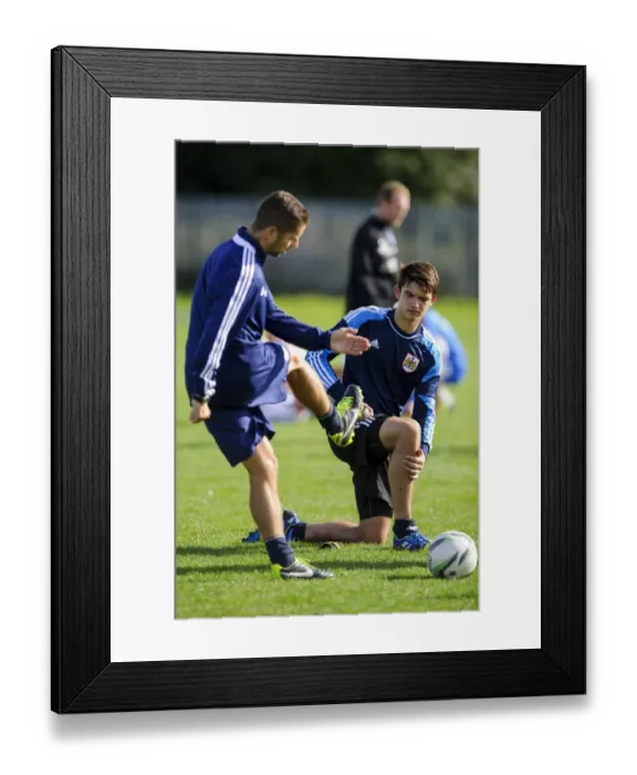 Framed Print : Bristol City U18 Coach Alex Russell Coaching Session vs Brighton & Hove Albion U18 - 05 / 10 / 2013 Framed Print : Bristol City U18 Coach Alex Russell Coaching Session vs Brighton & Hove Albion U18 - 05 / 10 / 2013