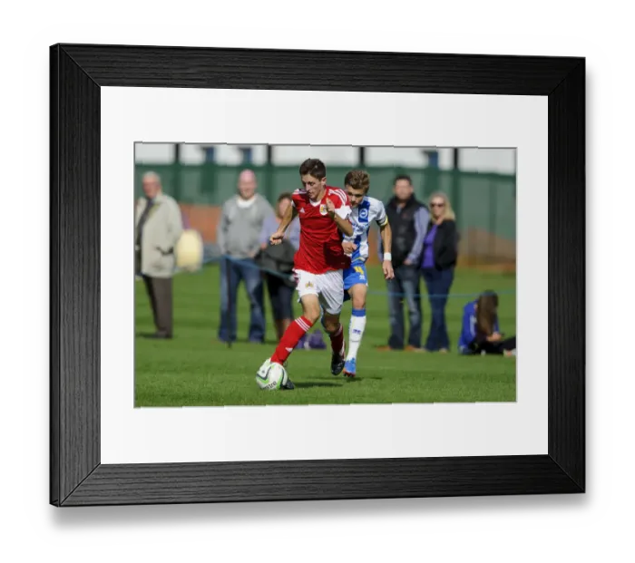 Framed Print : Clash of the U18 Stars: Ben Last vs Matt Benham - Bristol City vs Brighton & Hove Albion Framed Print : Clash of the U18 Stars: Ben Last vs Matt Benham - Bristol City vs Brighton & Hove Albion