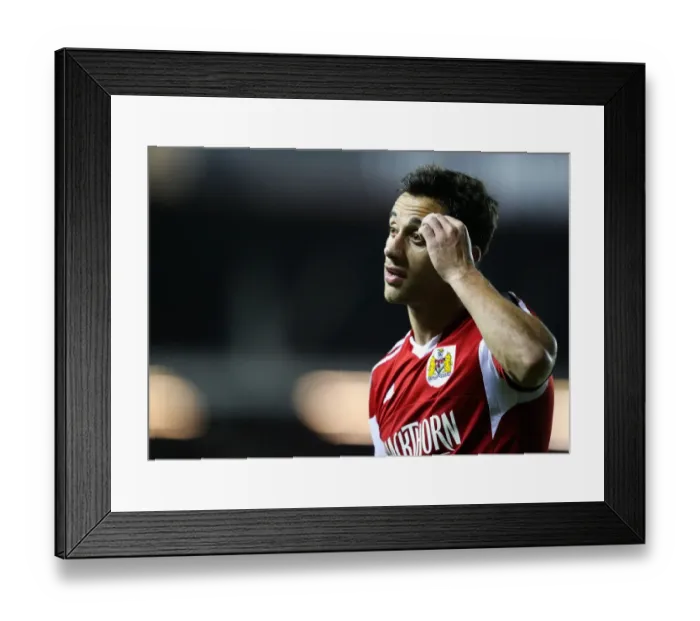 Framed Print : Bristol City's Sam Baldock Scores Against Leyton Orient at Ashton Gate, November 2013 Framed Print : Bristol City's Sam Baldock Scores Against Leyton Orient at Ashton Gate, November 2013