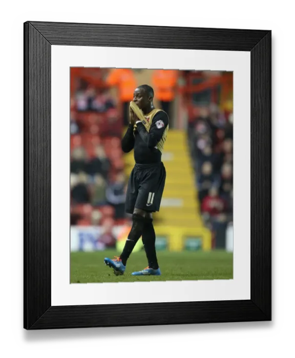 Framed Print : Bristol City vs Leyton Orient: Moses Odubajo's Disappointed Expression