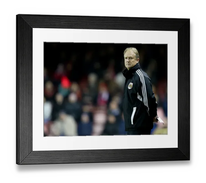 Framed Print : Sean O'Driscoll Watches as Bristol City Takes on Leyton Orient in Sky Bet League One