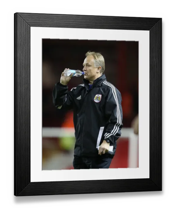 Framed Print : Sean O'Driscoll of Bristol City Takes a Drink During Match vs Leyton Orient, 2013