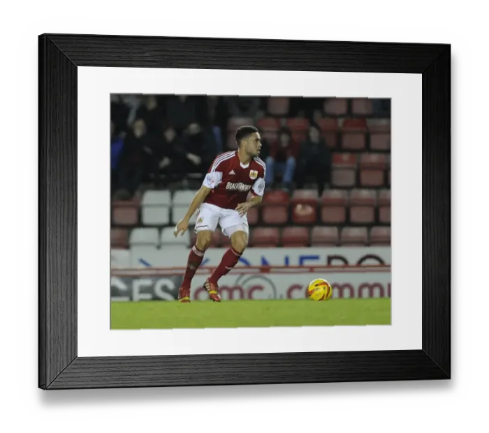 Framed Print : Bristol City's Derrick Williams in Action during Sky Bet League One Match