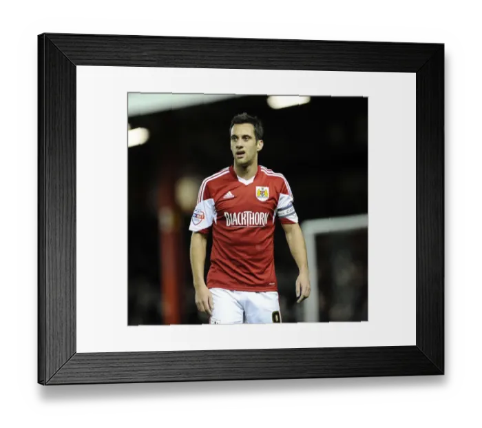 Framed Print : Bristol City's Sam Baldock in Action against Leyton Orient, Sky Bet League One, 2013