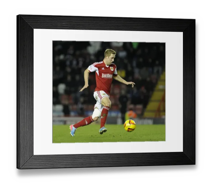 Framed Print : Bristol City's Scott Wagstaff in Action Against Leyton Orient, Sky Bet League One, 2013