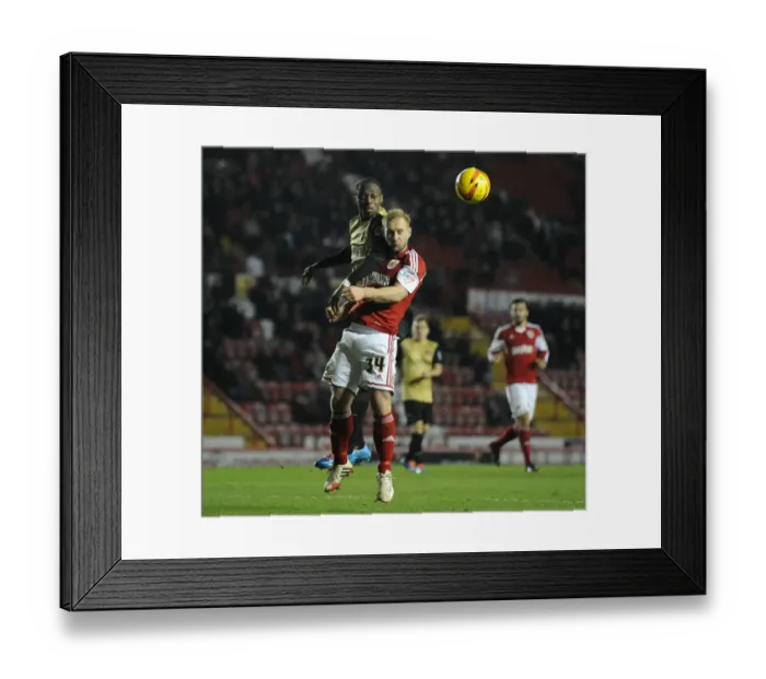 Framed Print : Bristol City vs Leyton Orient: Simon Gillett's Intense Challenge in Sky Bet League One Clash Framed Print : Bristol City vs Leyton Orient: Simon Gillett's Intense Challenge in Sky Bet League One Clash
