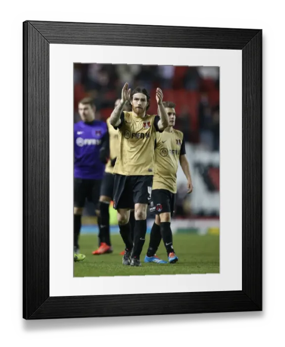 Framed Print : Romain Vincelot of Leyton Orient Applauding Fans at Full-Time - Bristol City vs Leyton Orient, Sky Bet League One (November 2013) Framed Print : Romain Vincelot of Leyton Orient Applauding Fans at Full-Time - Bristol City vs Leyton Orient, Sky Bet League One (November 2013)