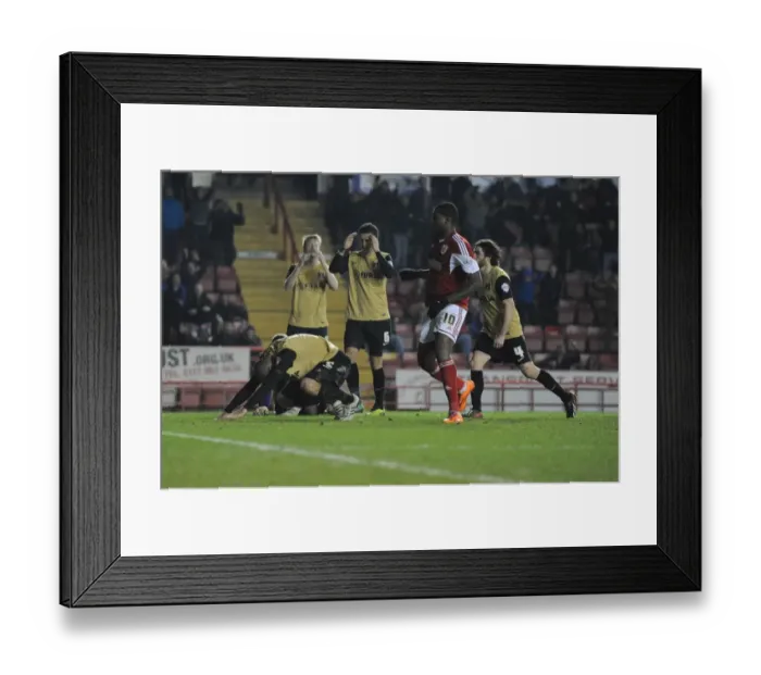 Framed Print : Own Goal by Leyton Orient's Scott Cuthbert: Bristol City vs Leyton Orient, Sky Bet League One, 2013