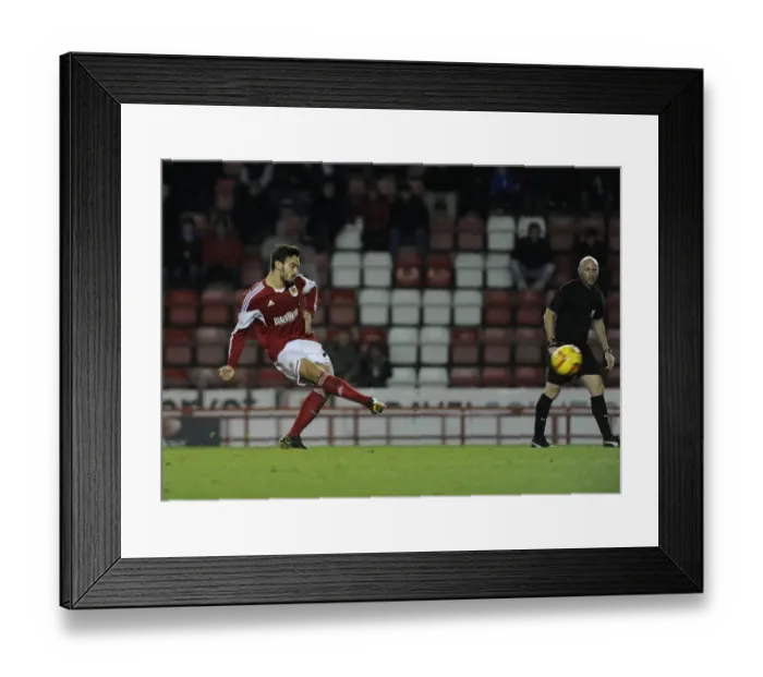 Framed Print : Marlon Pack's Shot at Glory: Bristol City vs Leyton Orient, 2013 Framed Print : Marlon Pack's Shot at Glory: Bristol City vs Leyton Orient, 2013