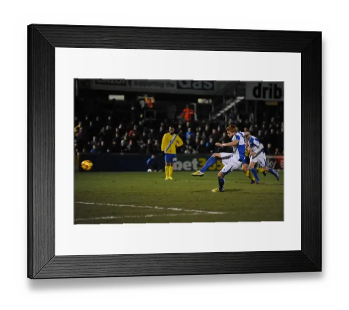 Framed Print : Matt Harrold Scores Penalty for Bristol Rovers Against AFC Wimbledon, Sky Bet League Two, 2013 Framed Print : Matt Harrold Scores Penalty for Bristol Rovers Against AFC Wimbledon, Sky Bet League Two, 2013