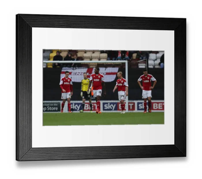 Framed Print : Bristol City Players React to Conceding First Goal against Preston North End, Sky Bet League One (November 2013) Framed Print : Bristol City Players React to Conceding First Goal against Preston North End, Sky Bet League One (November 2013)