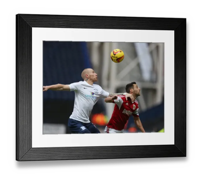 Framed Print : Intense Rivalry: Sam Baldock vs Jack King Battle at Preston North End vs Bristol City, Sky Bet League One, 2013 Framed Print : Intense Rivalry: Sam Baldock vs Jack King Battle at Preston North End vs Bristol City, Sky Bet League One, 2013