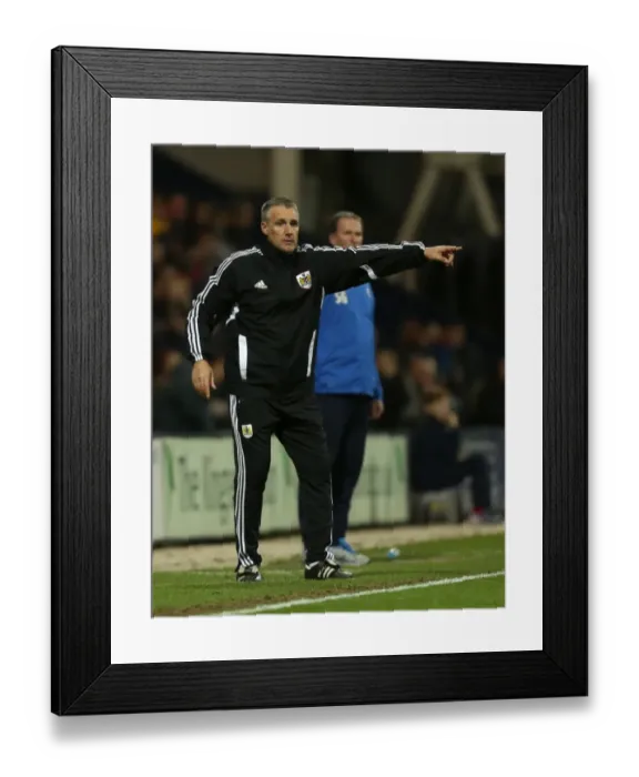 Framed Print : John Pemberton Guides Bristol City in Sky Bet League One Battle at Deepdale vs Preston North End (2013) Framed Print : John Pemberton Guides Bristol City in Sky Bet League One Battle at Deepdale vs Preston North End (2013)