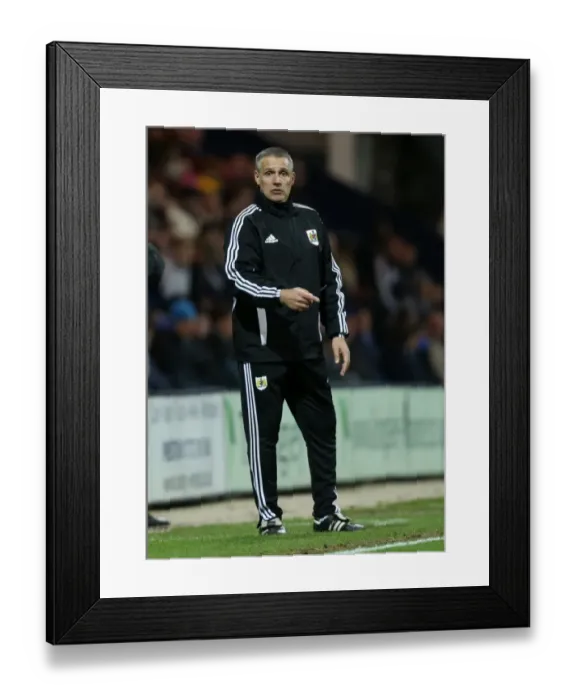 Framed Print : John Pemberton Guides Bristol City in Sky Bet League One Battle at Deepdale, November 2013 Framed Print : John Pemberton Guides Bristol City in Sky Bet League One Battle at Deepdale, November 2013