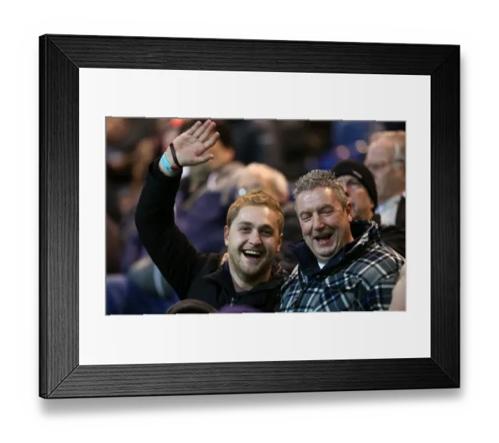 Framed Print : Bristol City Fans in Full Force at Deepdale Stadium, Sky Bet League One Match, 2013