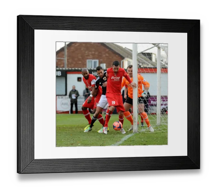 Framed Print : Bristol City's Pressure: Tony Capaldi Clears the Ball for Tamworth in FA Cup Second Round Framed Print : Bristol City's Pressure: Tony Capaldi Clears the Ball for Tamworth in FA Cup Second Round