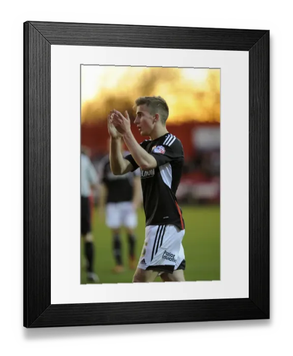 Framed Print : Bristol City's Joe Bryan in FA Cup Action